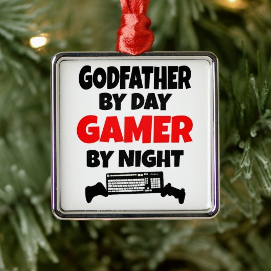 Godfather houdt van videospelletjes spelen metalen ornament (Boom)