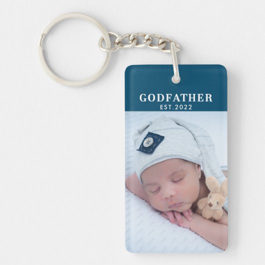 Godfather | Jaar van opgezette foto Sleutelhanger (Voorkant)