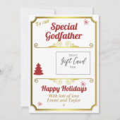 Godfather Kerst Gift Kaart Houder (Voorkant)
