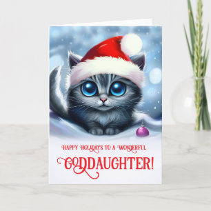 Godfather Kerstvakantie Schattige Grey Kaart