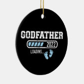 Godfather laadt 2022 op voor een zwangerschapsaank keramisch ornament (Rechts)