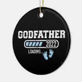 Godfather laadt 2022 op voor een zwangerschapsaank keramisch ornament (Links)