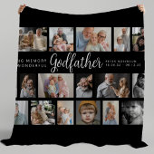 Godfather Memorial 18 Photo Collage Fleece Deken