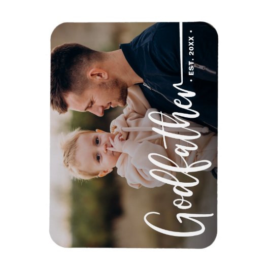 Godfather Moderne Foto Keepsake Magneet (Verticaal)