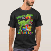 Godfather Of The Birthday Boy T-rex Rawr Dinosaur  T-shirt (Voorkant)