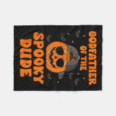 Godfather Of The Soky Dude Halloween Pumpkin Bday  Fleece Deken (Voorkant (Horizontaal))