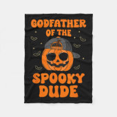 Godfather Of The Soky Dude Halloween Pumpkin Bday  Fleece Deken (Voorkant)