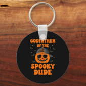 Godfather Of The Soky Dude Halloween Pumpkin Bday  Sleutelhanger (Voorkant)