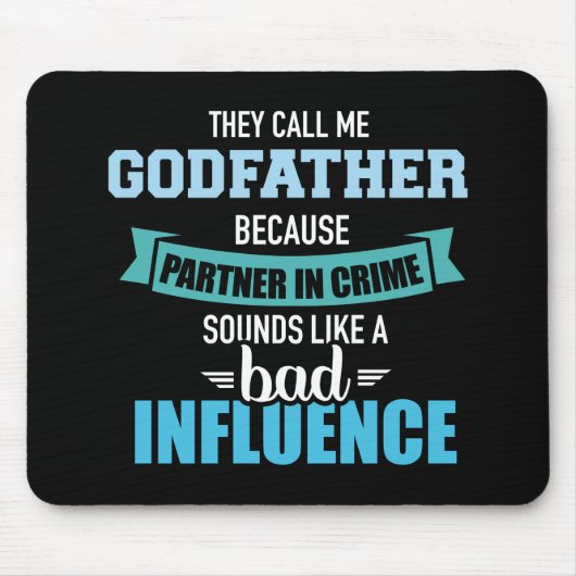 Godfather partner misdaad klinkt slecht. muismat (Voorkant)