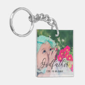 Godfather Persoonlijk Jaar Vestigde Foto Sleutelhanger (Voorkant Links)