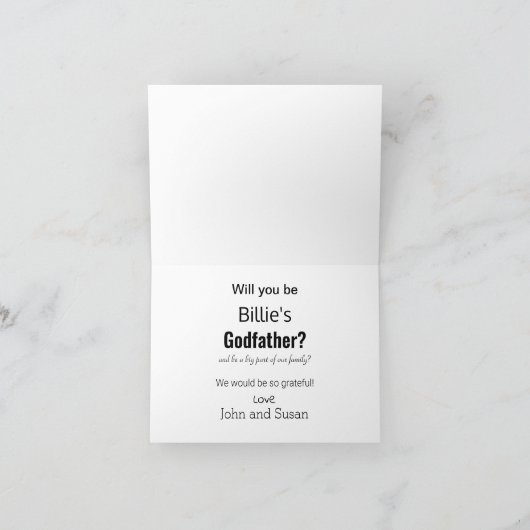 Godfather Proposal Baby hand (Binnen)