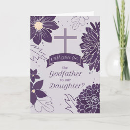 Godfather Request for Daughter Bold Plum Botanical Kaart