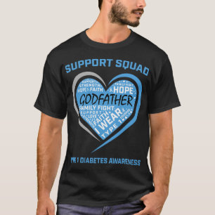 Godfather Type 1 Diabetes Awareness Godfather T1 T-shirt
