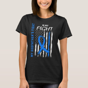 Godfather Type 2 Diabetes Awareness American Flag T-shirt