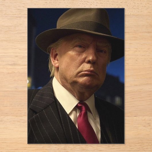 Godfather van Amerika Don J. Trump Acryl Uitnodigingen (Voorkant)