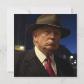 Godfather van Amerika Don J. Trump Feestdagenkaart (Voorkant)