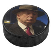 Godfather van Amerika Don J. Trump Hockey Puck (3/4)