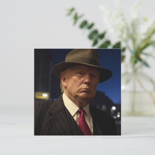 Godfather van Amerika Don J. Trump Kaart (Staand voorkant)