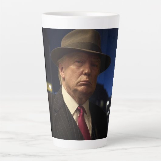 Godfather van Amerika Don J. Trump Latte Mok (Voorkant)