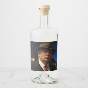 Godfather van Amerika Don J. Trump Likeurfles Etiket