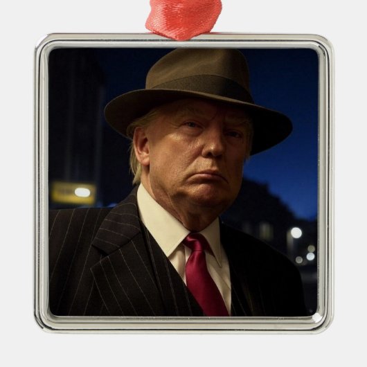 Godfather van Amerika Don J. Trump Metalen Ornament (Voorkant)