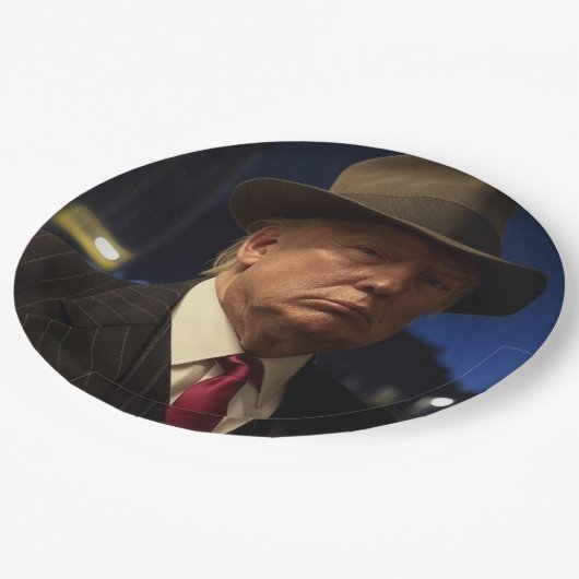 Godfather van Amerika Don J. Trump Papieren Bordje (Gekanteld)