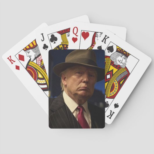 Godfather van Amerika Don J. Trump Pokerkaarten (Achterkant)