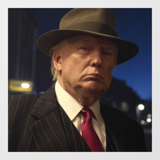 Godfather van Amerika Don J. Trump Raamsticker (Vel)