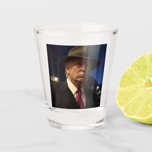 Godfather van Amerika Don J. Trump Shot Glas (Voorkant)