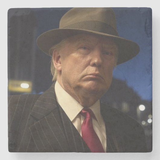 Godfather van Amerika Don J. Trump Stenen Onderzetter (Voorkant)