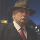 Godfather van Amerika Don J. Trump Sticker (Voorkant)