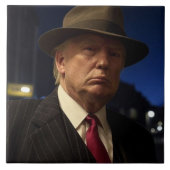 Godfather van Amerika Don J. Trump Tegeltje (Voorkant)