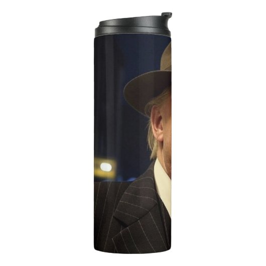 Godfather van Amerika Don J. Trump Thermosbeker (Gedraaid links)