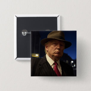 Godfather van Amerika Don J. Trump Vierkante Button 5,1 Cm