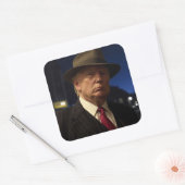 Godfather van Amerika Don J. Trump Vierkante Sticker (Envelop)