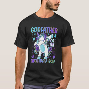Godfather van de Birthday Party Boy Dabbing Unicor T-shirt