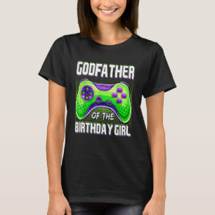 Godfather van de Birthday Party Boy Video Game Mat T-shirt