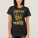 Godfather van de Birthday Prince Boys Son Birthday T-shirt<br><div class="desc">Godfather van de Birthday Prince boys Son Birthday Theme Dad.</div>