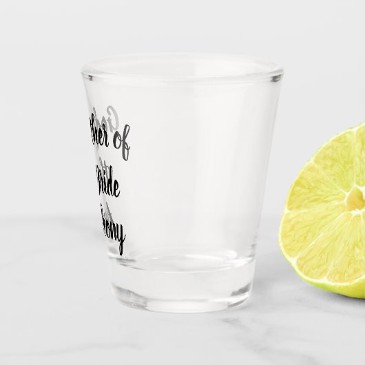 Godfather van de Bride Black Custom Name Wedding Shot Glas (Rechts)