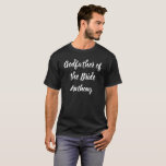 Godfather van de Bride Custom Name Gift Wedding T-shirt<br><div class="desc">Mooie kalligrafie,  zwarte en witte Godfather van het Bride t-shirt. Ideaal voor een bruiloft.</div>