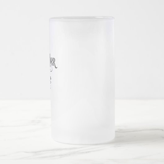 Godfather van de Bride Frosted Glass Beer Mok (Center)