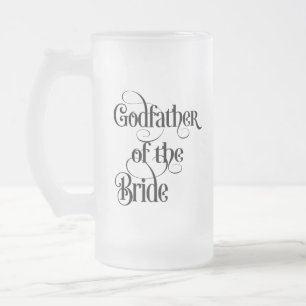 Godfather van de Bride Frosted Glass Beer Mok