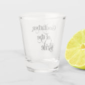 Godfather van de bride Shot Glass Shot Glas (Achterkant)
