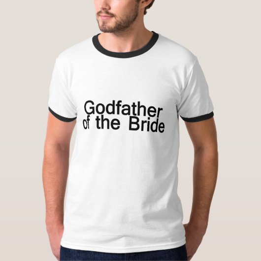 Godfather van de bruid t-shirt (Voorkant)