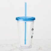 Godfather van de Bruidegom Acryl Tumbler Drinkbeker (Rechts)