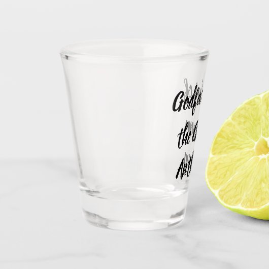 Godfather van de Groom Black Custom Name Wedding Shot Glas (Links)