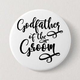 Godfather van de Groom Ronde Button 7,6 Cm