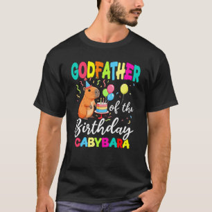 Godfather van de verjaardag Capybara meisje verjaa T-shirt