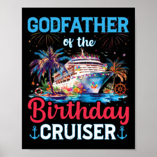 Godfather Van De Verjaardag Cruiser Grappige Cruis Poster