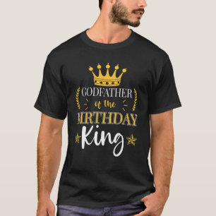 Godfather van de Verjaardag Koning Themafeest Dag T-shirt